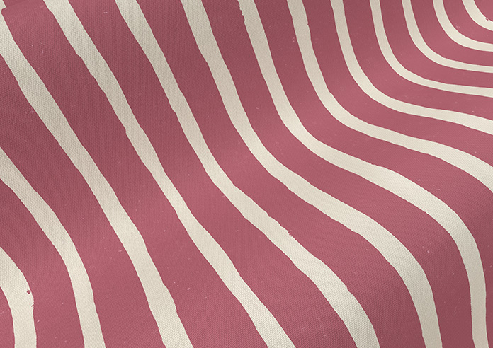 Vintage Stripe, Bowler Red - Roman Blind - Image 4